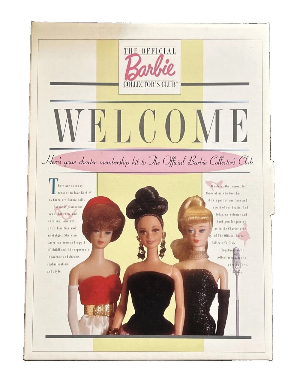 The Official Barbie Collector's Club Charter Welcome Kit First Ed 1996 Mattel